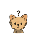 愛らしいヨークシャテリア（個別スタンプ：11）