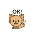 愛らしいヨークシャテリア（個別スタンプ：15）