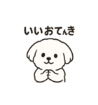 ゆるふわマルチーズのスタンプ（個別スタンプ：24）