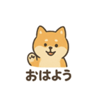 ゆるっと使える柴犬スタンプ40種。（個別スタンプ：1）