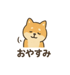 ゆるっと使える柴犬スタンプ40種。（個別スタンプ：6）
