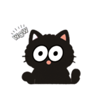 もふもふ黒ネコ（個別スタンプ：16）