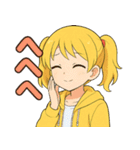 ✨元気いっぱい！パーカー少女スタンプ✨（個別スタンプ：4）