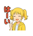 ✨元気いっぱい！パーカー少女スタンプ✨（個別スタンプ：10）