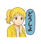 ✨元気いっぱい！パーカー少女スタンプ✨（個別スタンプ：15）