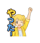 ✨元気いっぱい！パーカー少女スタンプ✨（個別スタンプ：28）