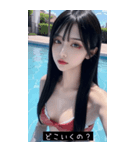 summer idol style JFq2（個別スタンプ：34）