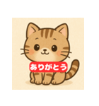 ほんわかにっこり三毛猫スタンプ（個別スタンプ：1）