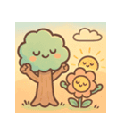 木と花のやさしいスタンプ（個別スタンプ：8）