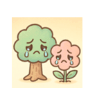 木と花のやさしいスタンプ（個別スタンプ：12）