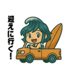 サーファー夏波(サーフィン).（個別スタンプ：14）