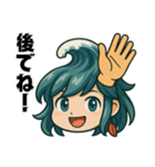 サーファー夏波(サーフィン).（個別スタンプ：16）