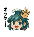 サーファー夏波(サーフィン).（個別スタンプ：17）