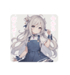 擬人化シリーズですが？モフ耳さんver.（個別スタンプ：2）