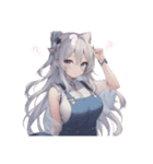 擬人化シリーズですが？モフ耳さんver.（個別スタンプ：5）