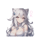 擬人化シリーズですが？モフ耳さんver.（個別スタンプ：11）