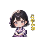 ゆかたガールの日常（個別スタンプ：6）