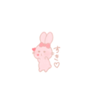 ゆるっとふわうさちゃん（個別スタンプ：4）