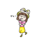 おかっぱ頭のバニーちゃんの色々（個別スタンプ：4）