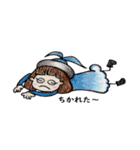 おかっぱ頭のバニーちゃんの色々（個別スタンプ：16）