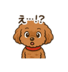 一日中使えるトイプードル基本の会話集（個別スタンプ：17）