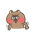 クマチャンとウサギチャン（ケンカ）（個別スタンプ：15）