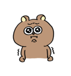 クマチャンとウサギチャン（ケンカ）（個別スタンプ：25）