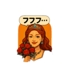 汗かきプリンセスの劇画スタンプ（個別スタンプ：8）
