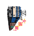 リアル機関車 Big スタンプ（個別スタンプ：3）