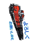 リアル機関車 Big スタンプ（個別スタンプ：25）