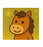 キラキラ優雅なウマ@SFW（個別スタンプ：4）