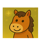 キラキラ優雅なウマ@SFW（個別スタンプ：5）