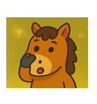 キラキラ優雅なウマ@SFW（個別スタンプ：7）