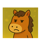 キラキラ優雅なウマ@SFW（個別スタンプ：9）