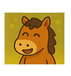 キラキラ優雅なウマ@SFW（個別スタンプ：10）