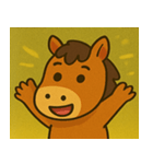 キラキラ優雅なウマ@SFW（個別スタンプ：11）