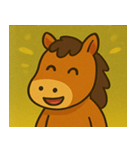 キラキラ優雅なウマ@SFW（個別スタンプ：14）