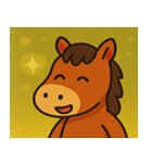 キラキラ優雅なウマ@SFW（個別スタンプ：18）