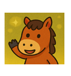 キラキラ優雅なウマ@SFW（個別スタンプ：19）