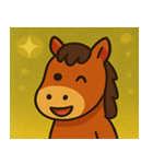 キラキラ優雅なウマ@SFW（個別スタンプ：20）