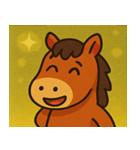 キラキラ優雅なウマ@SFW（個別スタンプ：23）