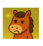 キラキラ優雅なウマ@SFW（個別スタンプ：25）