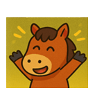 キラキラ優雅なウマ@SFW（個別スタンプ：27）