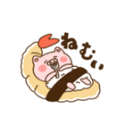 動く♡ブタとエビフライ＆エビ天ぷら。（個別スタンプ：10）