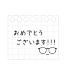 メガネのお仕事メモスタンプ（個別スタンプ：40）