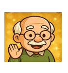キラキラ渋めなおじいさん@SFW（個別スタンプ：5）
