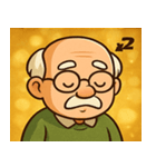 キラキラ渋めなおじいさん@SFW（個別スタンプ：6）