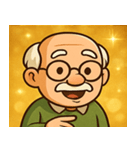 キラキラ渋めなおじいさん@SFW（個別スタンプ：8）