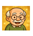 キラキラ渋めなおじいさん@SFW（個別スタンプ：9）