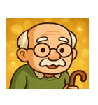キラキラ渋めなおじいさん@SFW（個別スタンプ：10）
